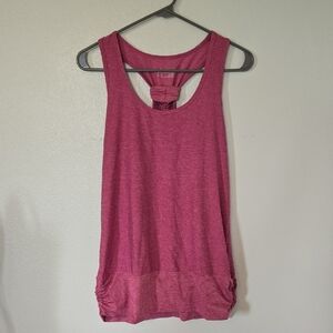 Eddie Bauer Heathered Maroon Racerback Tank Size Medium
